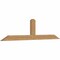 Ekena Millwork Portland Smooth Timber Gable Bracket, Western Red Cedar, 96"W x 24"H x 3 1/2"D x 5 1/2"F, 6/12 Pitch GBW096X24X0406POR00SWR - alternate 2